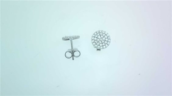 Orecchini Sommer Donna in Oro bianco Cubic Zirconia DISCHI FLAT ZIRC PI UU/Z 1.60 B - DISCHI FLAT ZIRC PI UU/Z 1.60 B